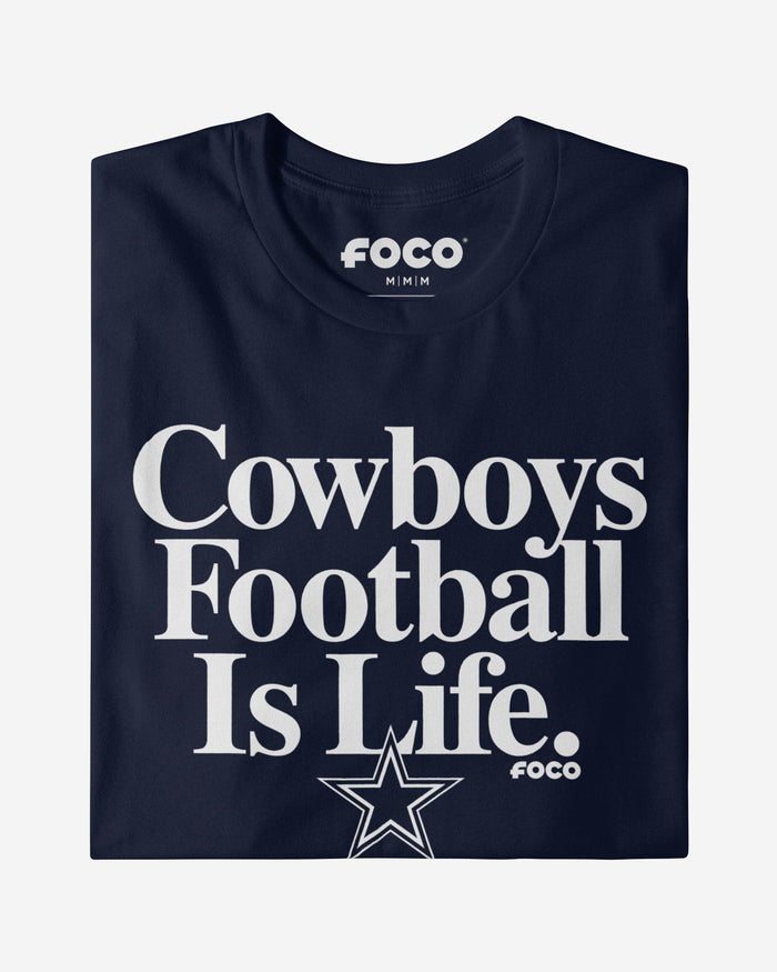 Dallas Cowboys Football is Life T-Shirt FOCO - FOCO.com