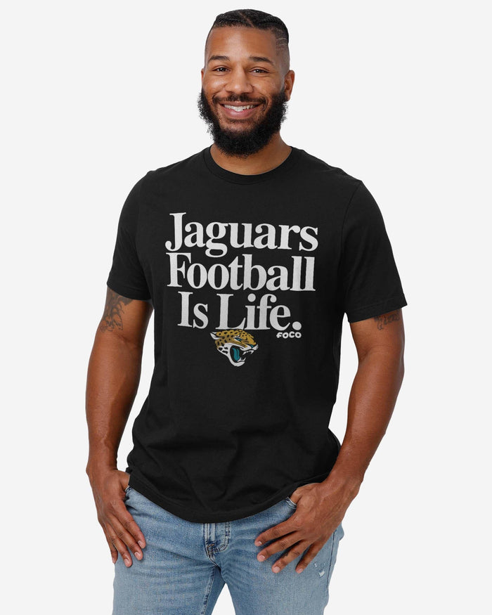 Jacksonville Jaguars Football is Life T-Shirt FOCO - FOCO.com