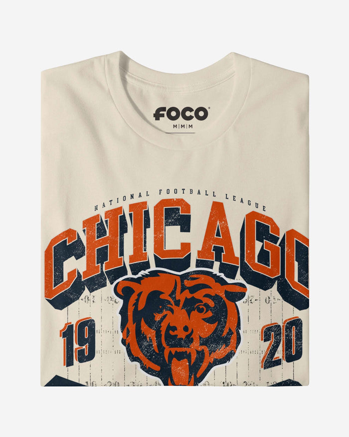 Chicago Bears Field Arched Wordmark T-Shirt FOCO - FOCO.com