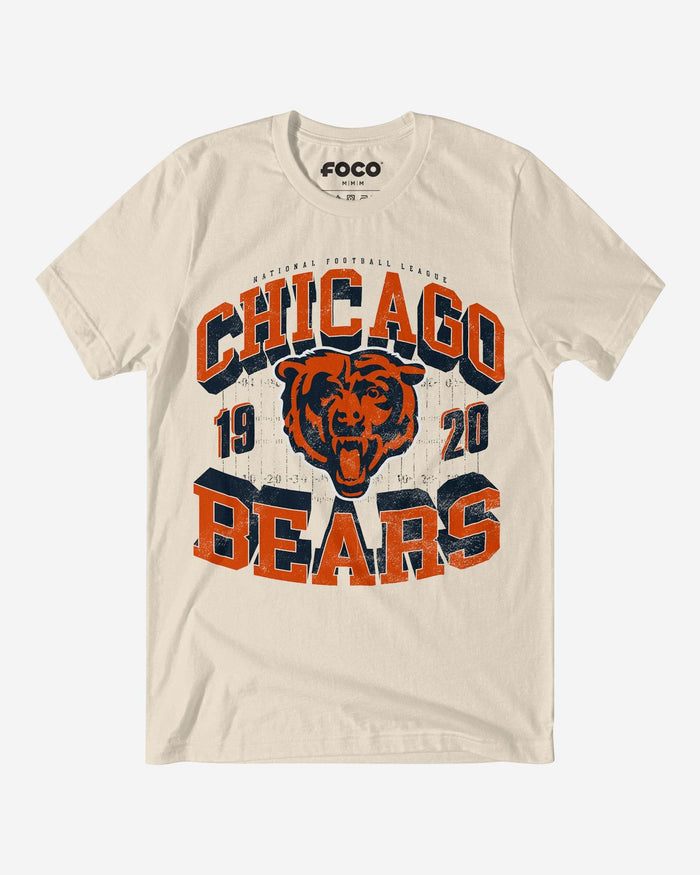 Chicago Bears Field Arched Wordmark T-Shirt FOCO S - FOCO.com