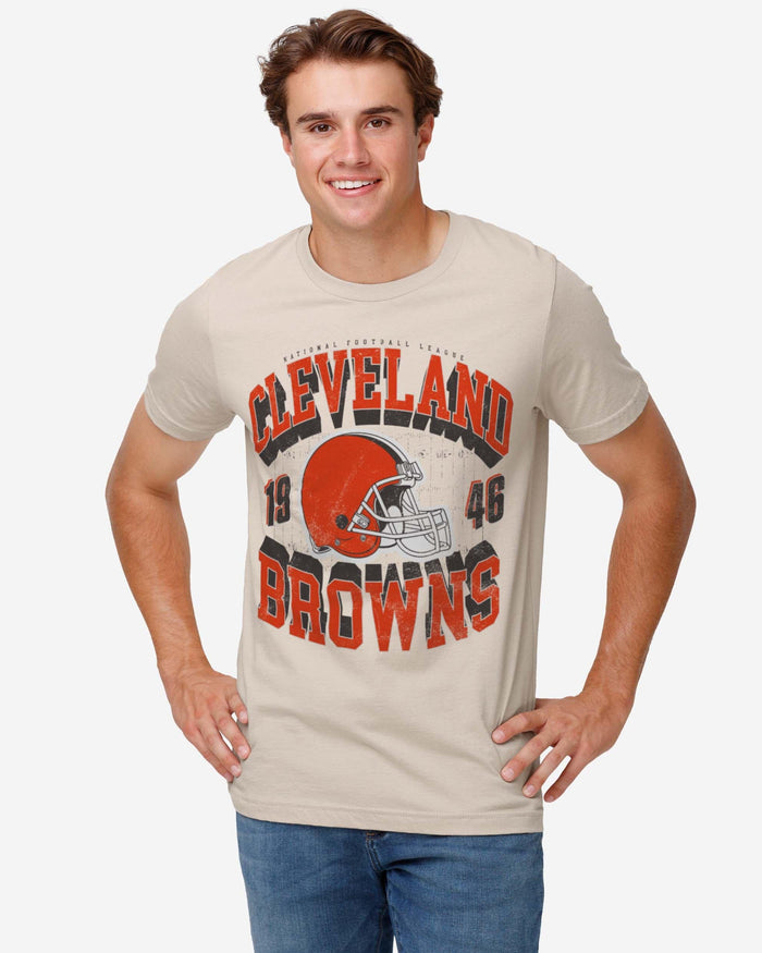 Cleveland Browns Field Arched Wordmark T-Shirt FOCO - FOCO.com