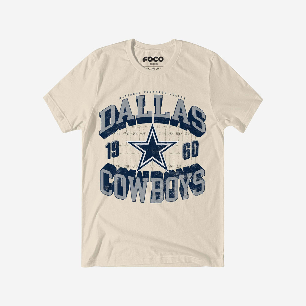 Dallas Cowboys Field Arched Wordmark T-Shirt FOCO S - FOCO.com