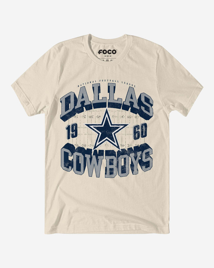 Dallas Cowboys Field Arched Wordmark T-Shirt FOCO S - FOCO.com