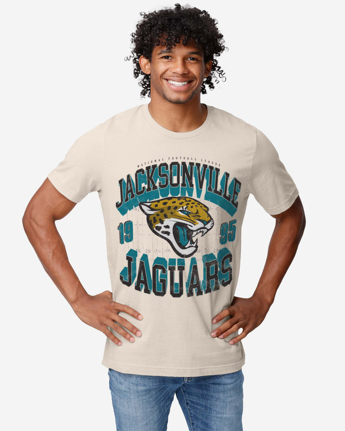 Jacksonville Jaguars Field Arched Wordmark T-Shirt FOCO - FOCO.com