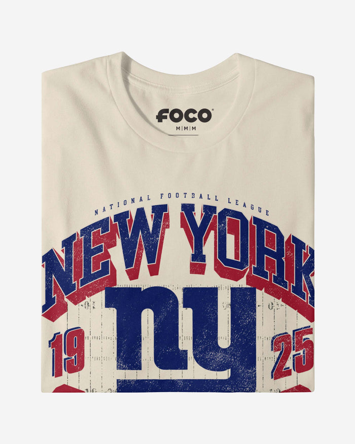 New York Giants Field Arched Wordmark T-Shirt FOCO - FOCO.com