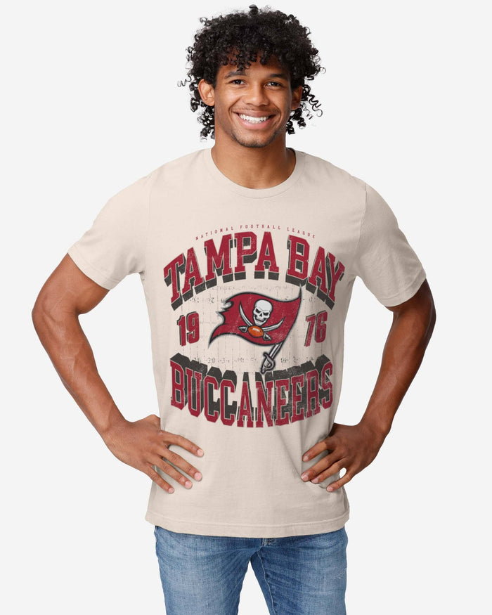 Tampa Bay Buccaneers Field Arched Wordmark T-Shirt FOCO - FOCO.com