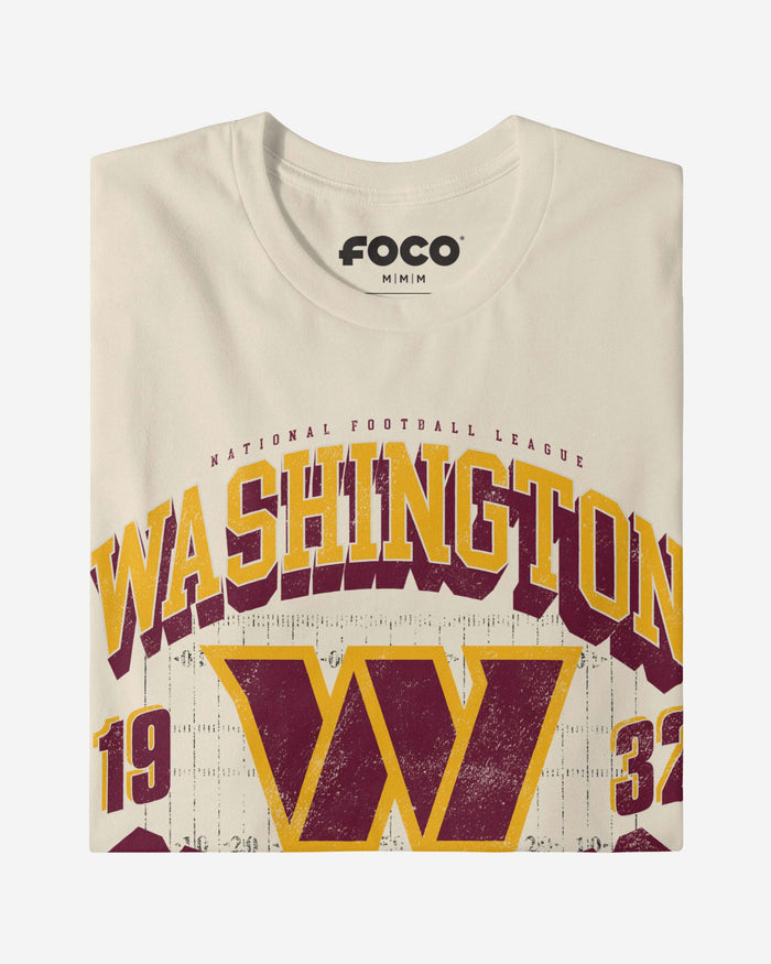 Washington Commanders Field Arched Wordmark T-Shirt FOCO - FOCO.com