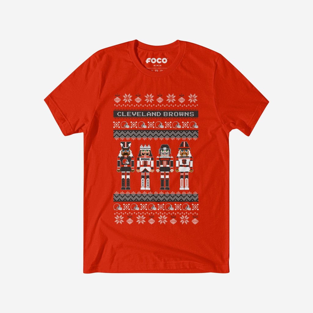 Cleveland Browns Holiday Nutcracker Sweater T-Shirt FOCO S - FOCO.com