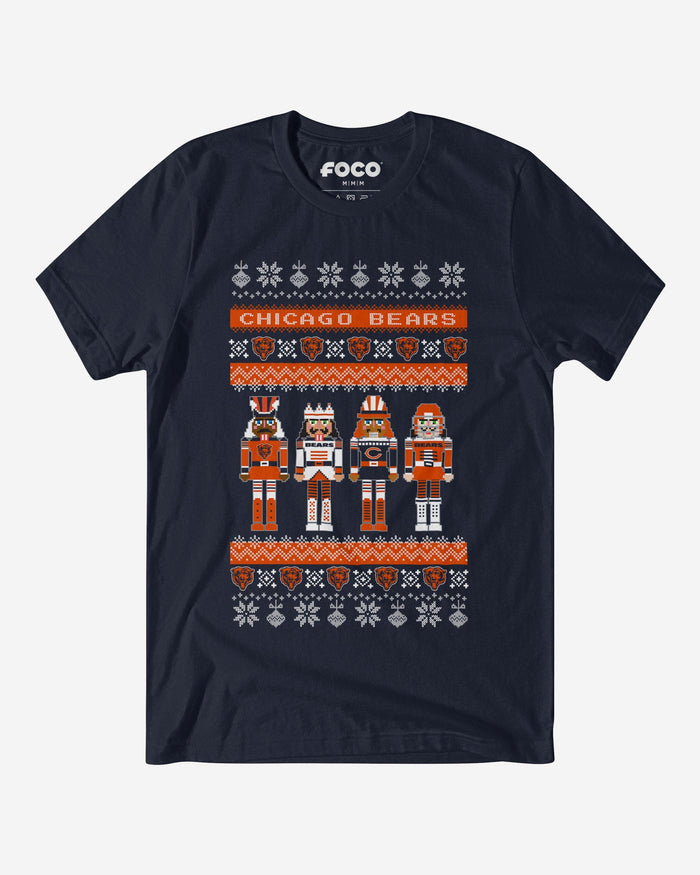 Chicago Bears Holiday Nutcracker Sweater T-Shirt FOCO S - FOCO.com