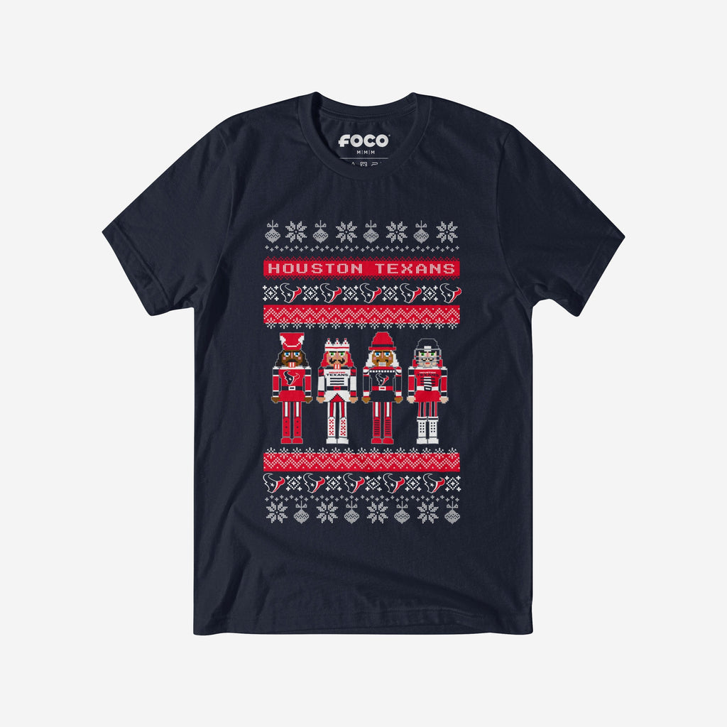 Houston Texans Holiday Nutcracker Sweater T-Shirt FOCO S - FOCO.com