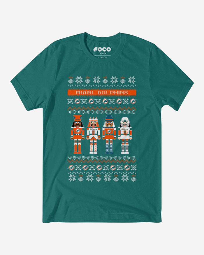 Miami Dolphins Holiday Nutcracker Sweater T-Shirt FOCO S - FOCO.com