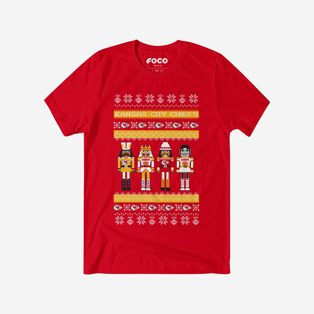 Kansas City Chiefs Holiday Nutcracker Sweater T-Shirt FOCO S - FOCO.com