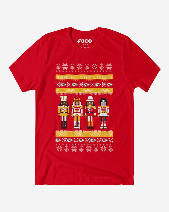 Kansas City Chiefs Holiday Nutcracker Sweater T-Shirt FOCO S - FOCO.com