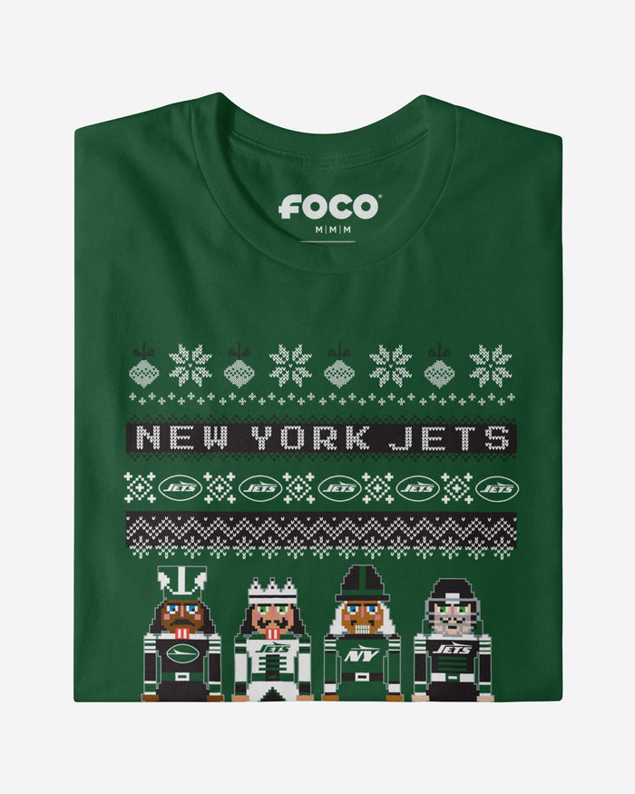 New York Jets Holiday Nutcracker Sweater T-Shirt FOCO - FOCO.com