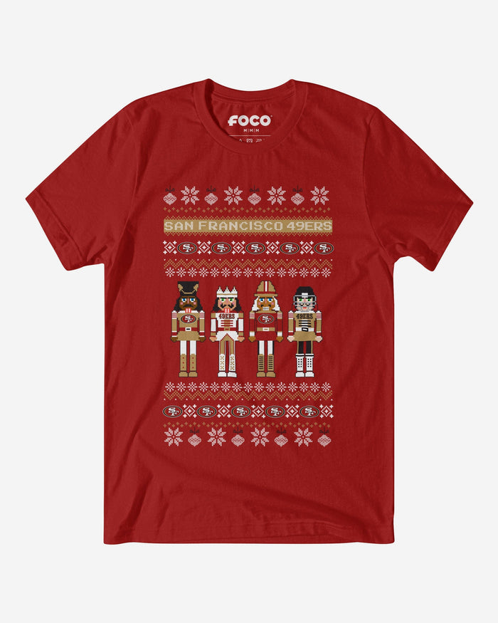 San Francisco 49ers Holiday Nutcracker Sweater T-Shirt FOCO S - FOCO.com