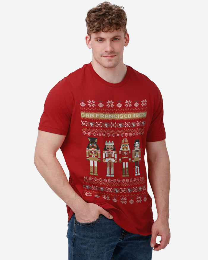 San Francisco 49ers Holiday Nutcracker Sweater T-Shirt FOCO - FOCO.com