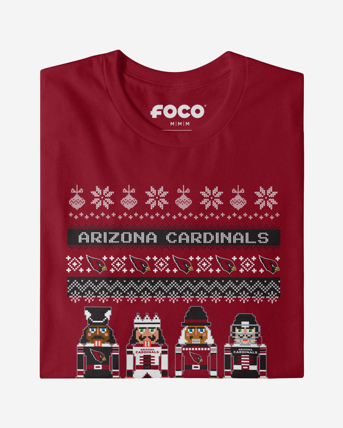 Arizona Cardinals Holiday Nutcracker Sweater T-Shirt FOCO - FOCO.com