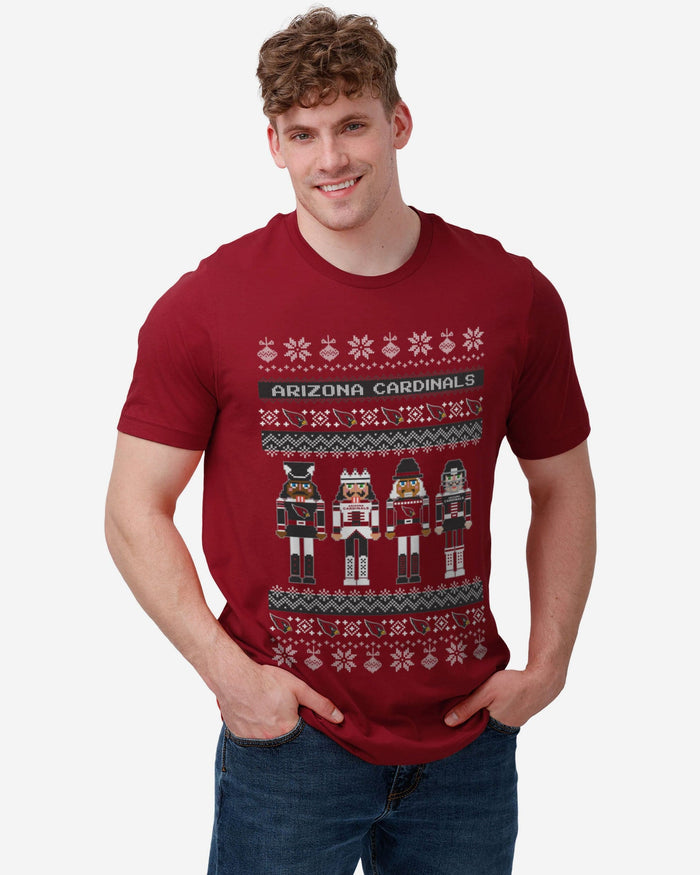 Arizona Cardinals Holiday Nutcracker Sweater T-Shirt FOCO - FOCO.com