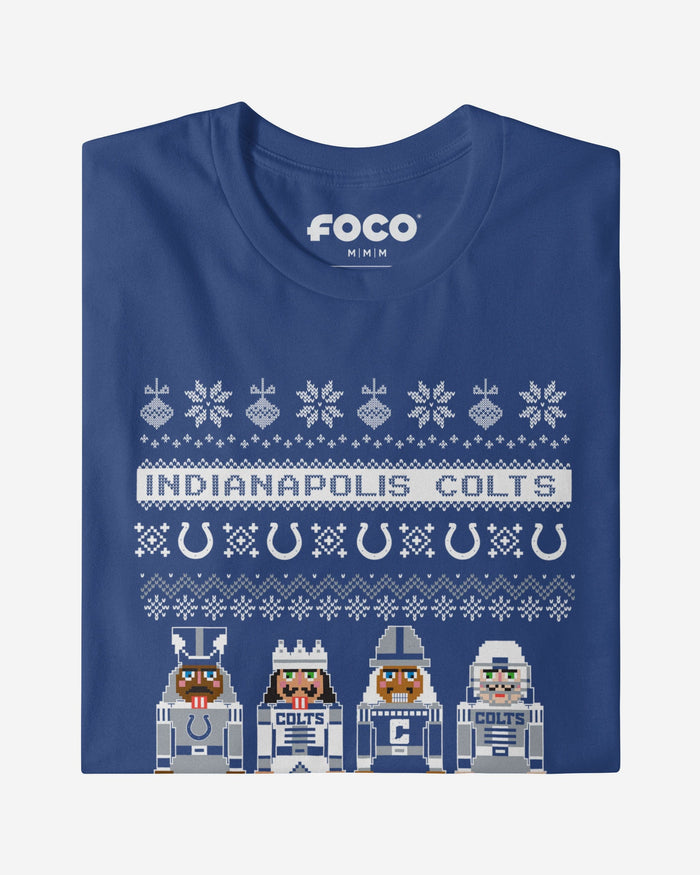 Indianapolis Colts Holiday Nutcracker Sweater T-Shirt FOCO - FOCO.com