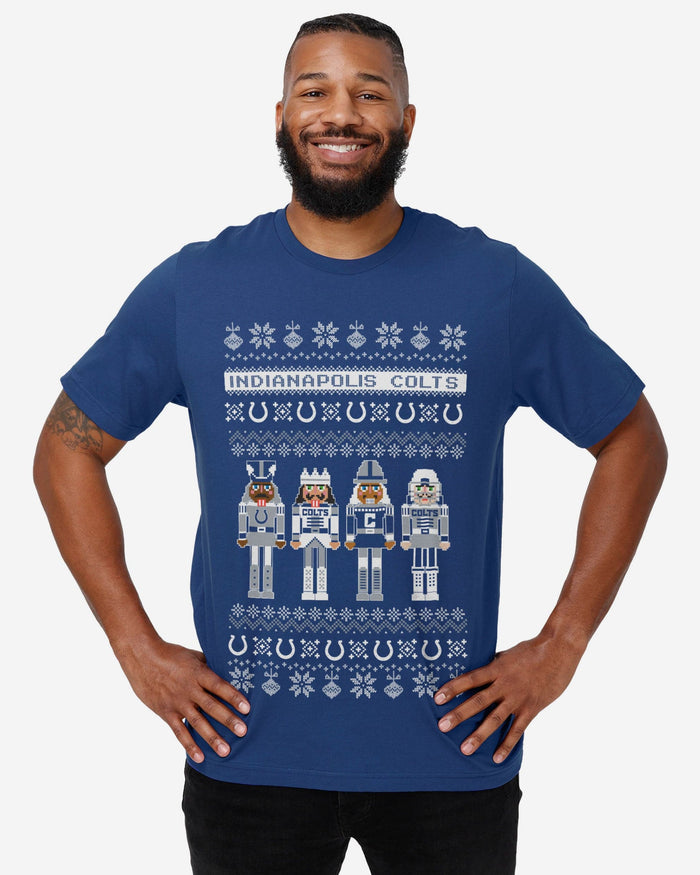 Indianapolis Colts Holiday Nutcracker Sweater T-Shirt FOCO - FOCO.com