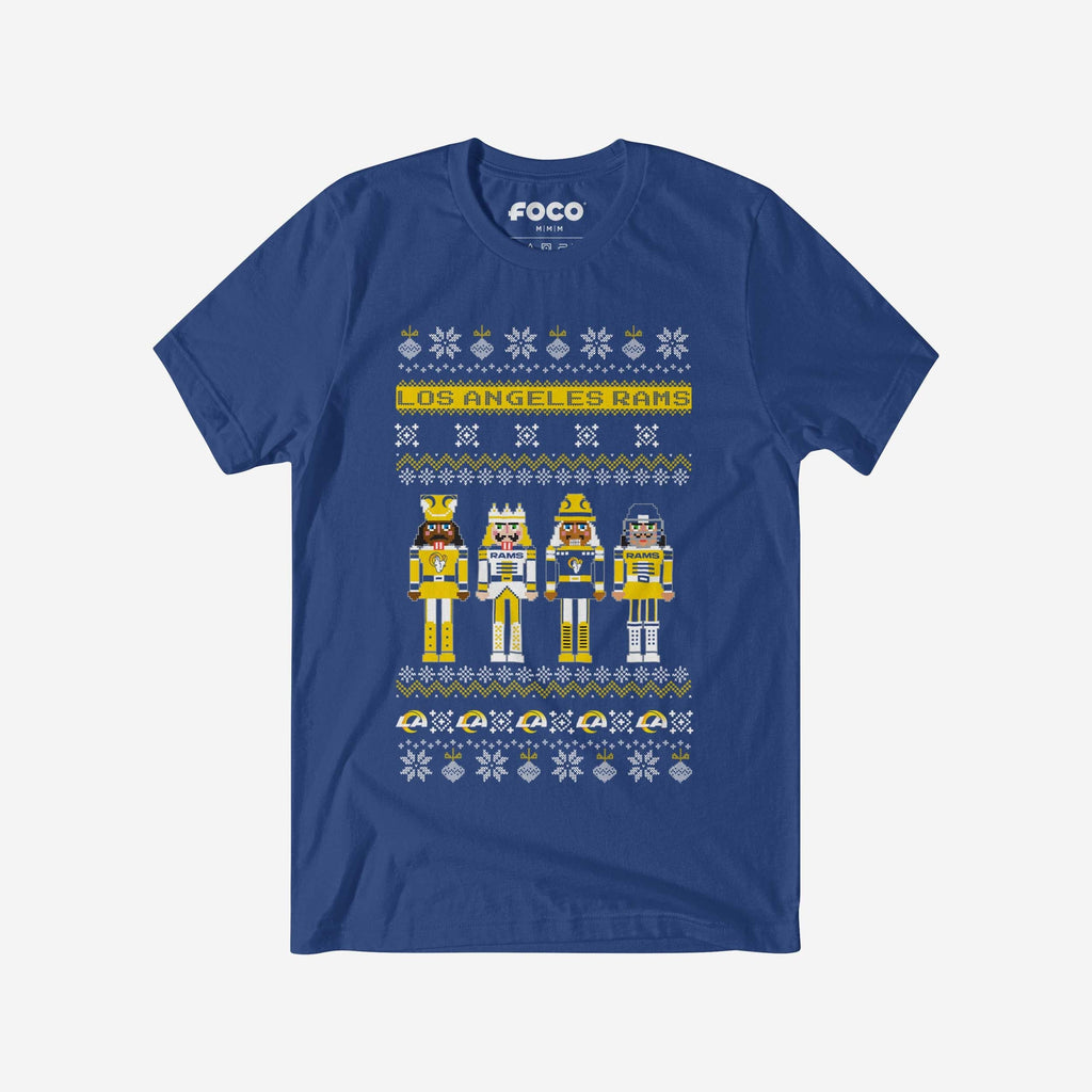 Los Angeles Rams Holiday Nutcracker Sweater T-Shirt FOCO S - FOCO.com