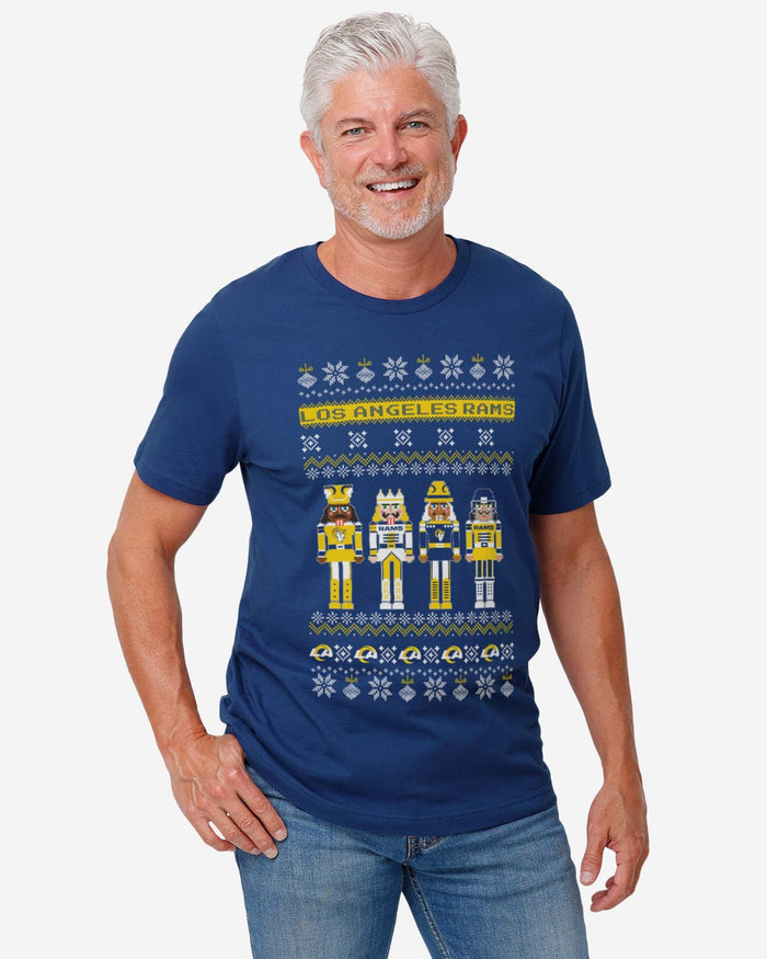 Los Angeles Rams Holiday Nutcracker Sweater T Shirt FOCO