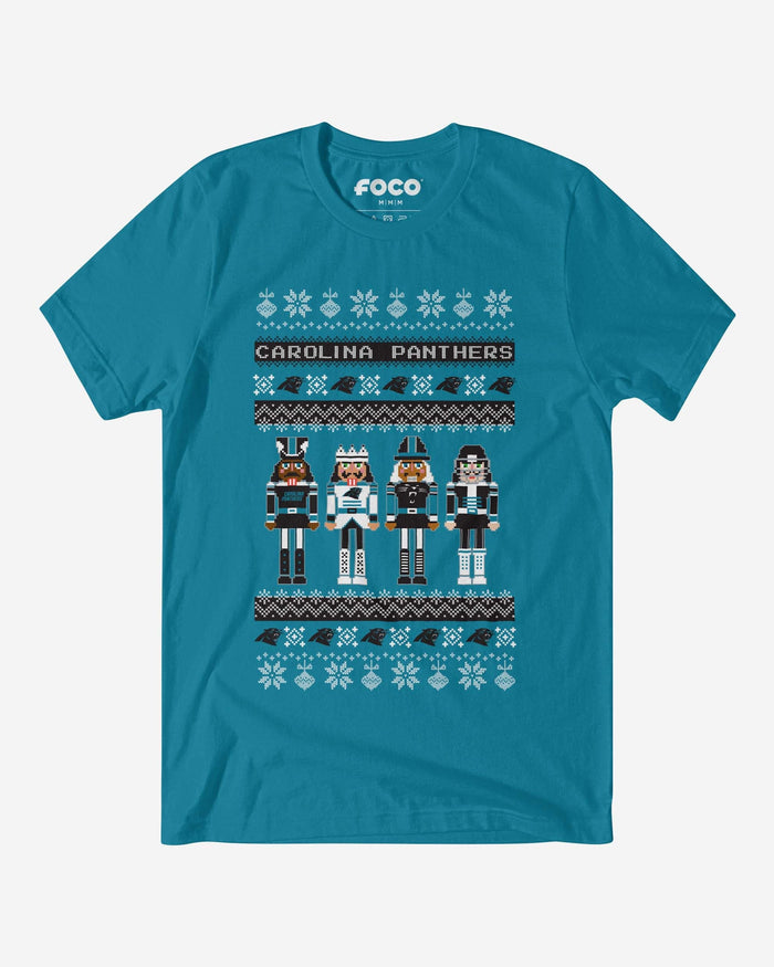 Carolina Panthers Holiday Nutcracker Sweater T-Shirt FOCO S - FOCO.com