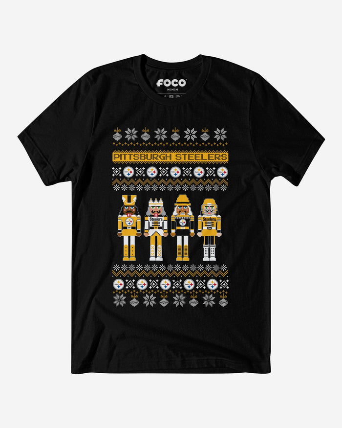 Pittsburgh Steelers Holiday Nutcracker Sweater T-Shirt FOCO S - FOCO.com