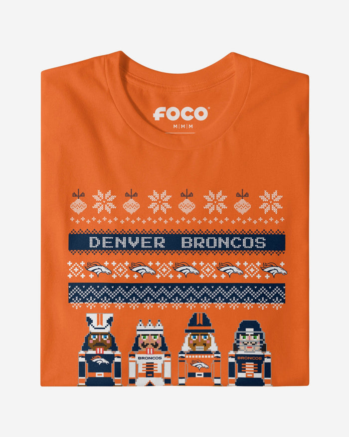 Denver Broncos Holiday Nutcracker Sweater T-Shirt FOCO - FOCO.com