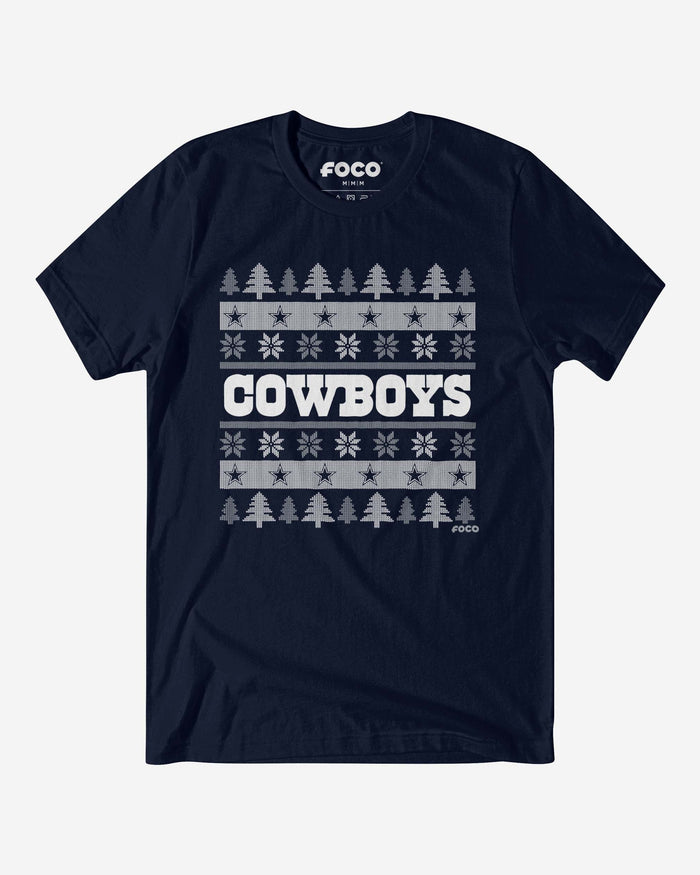 Dallas Cowboys Holiday Sweater T-Shirt FOCO