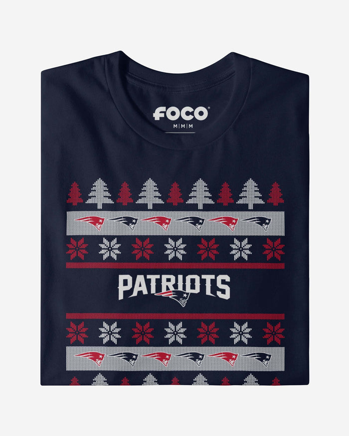 New England Patriots Holiday Sweater T-Shirt FOCO - FOCO.com