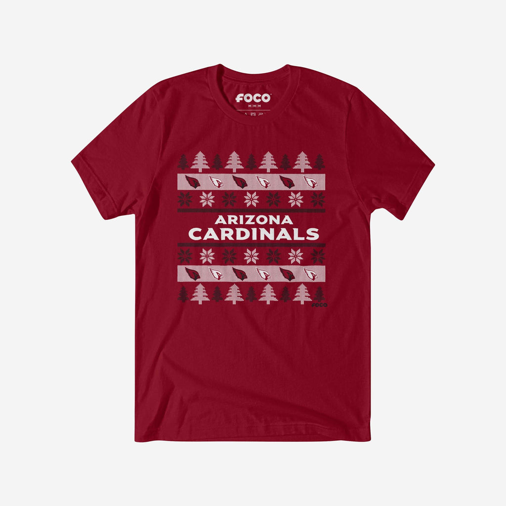 Arizona Cardinals Holiday Sweater T-Shirt FOCO S - FOCO.com