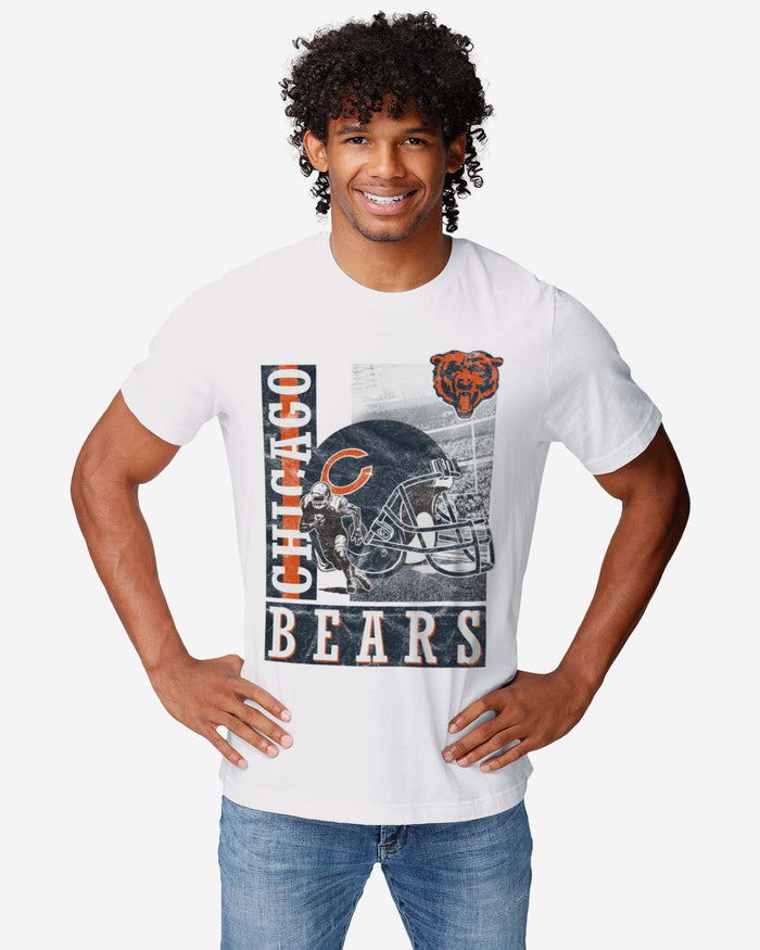 Chicago Bears Helmet Dash T-Shirt FOCO - FOCO.com