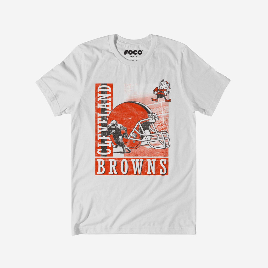 Cleveland Browns Helmet Dash T-Shirt FOCO S - FOCO.com