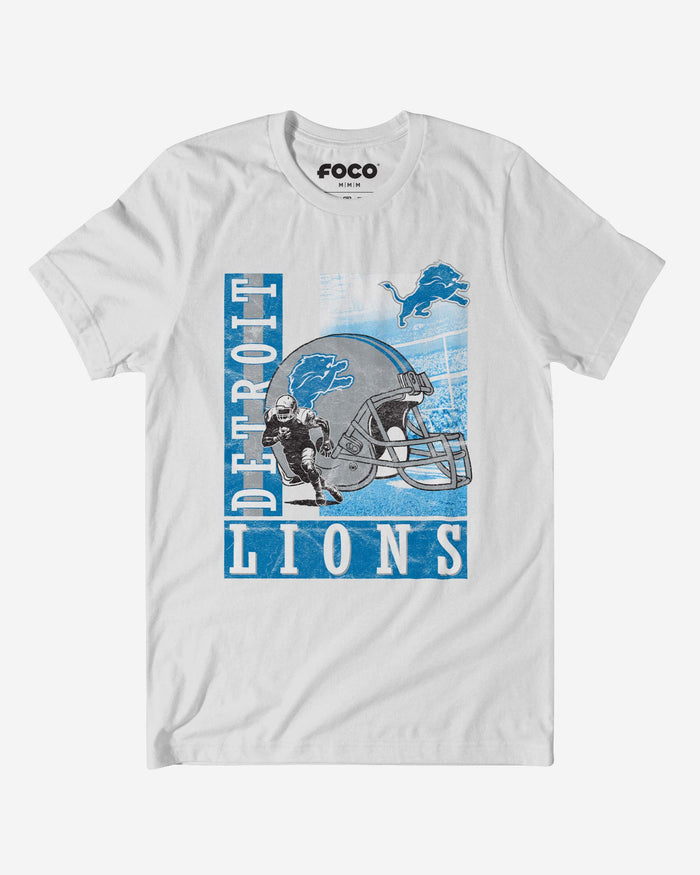 Detroit Lions Helmet Dash T-Shirt FOCO S - FOCO.com