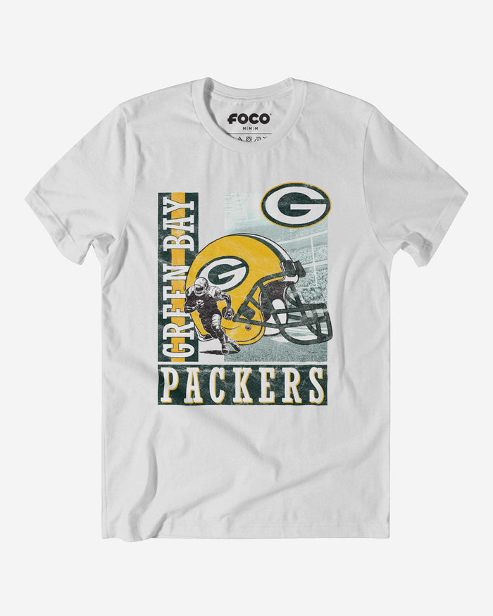 Green Bay Packers Helmet Dash T-Shirt FOCO S - FOCO.com