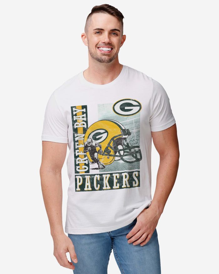 Green Bay Packers Helmet Dash T-Shirt FOCO - FOCO.com