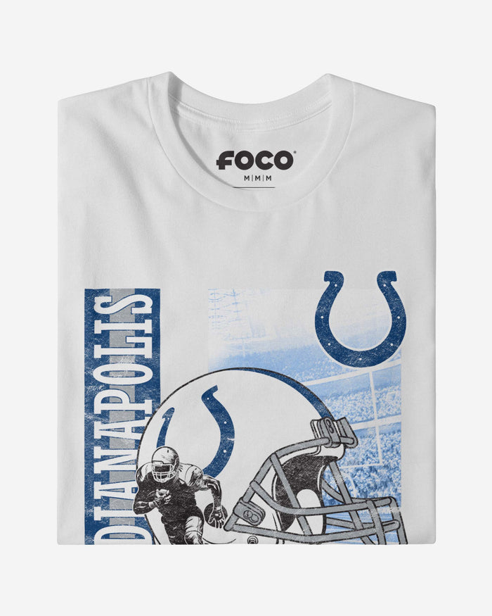 Indianapolis Colts Helmet Dash T-Shirt FOCO - FOCO.com