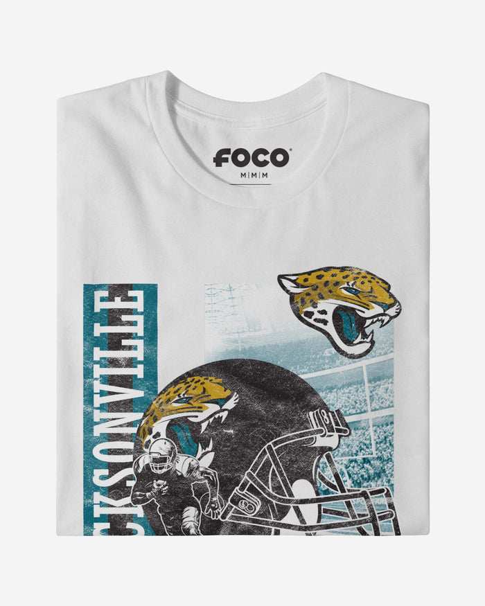 Jacksonville Jaguars Helmet Dash T-Shirt FOCO - FOCO.com