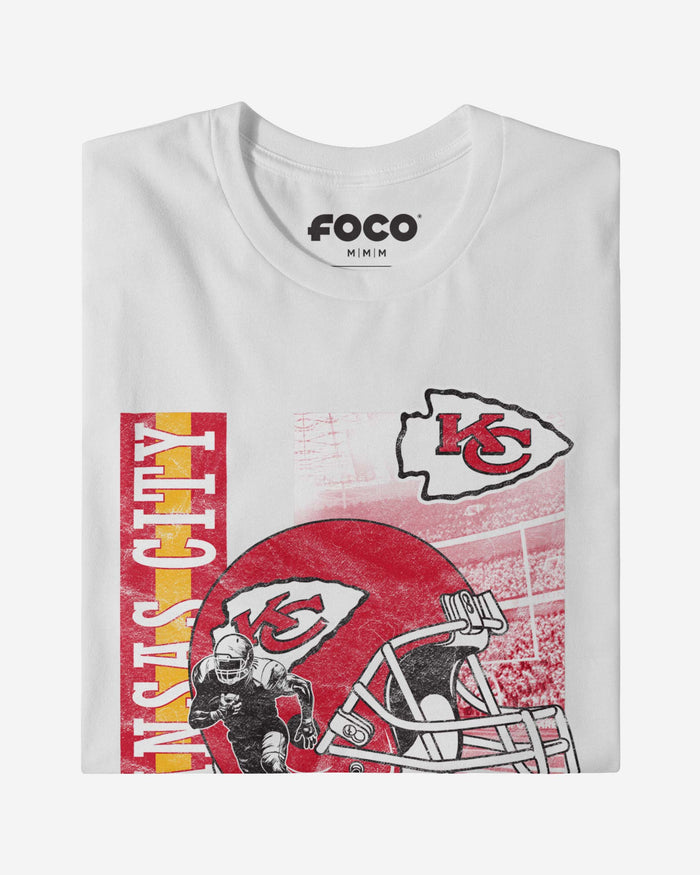 Kansas City Chiefs Helmet Dash T-Shirt FOCO - FOCO.com