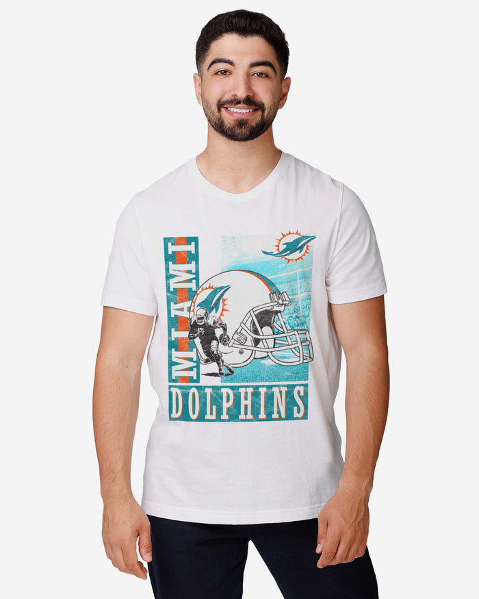 Miami Dolphins Helmet Dash T-Shirt FOCO - FOCO.com