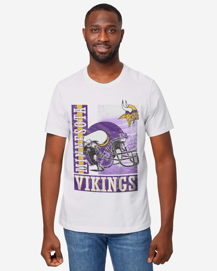 Minnesota Vikings Helmet Dash T-Shirt FOCO - FOCO.com