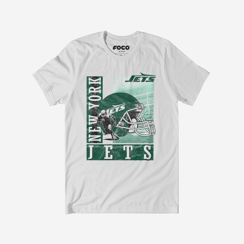 New York Jets Helmet Dash T-Shirt FOCO S - FOCO.com