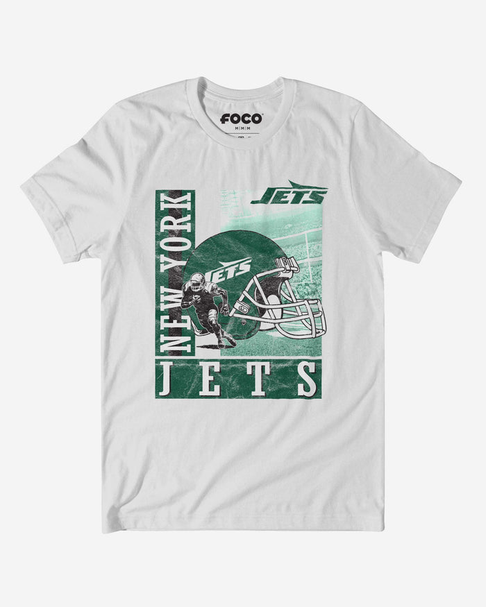 New York Jets Helmet Dash T-Shirt FOCO S - FOCO.com