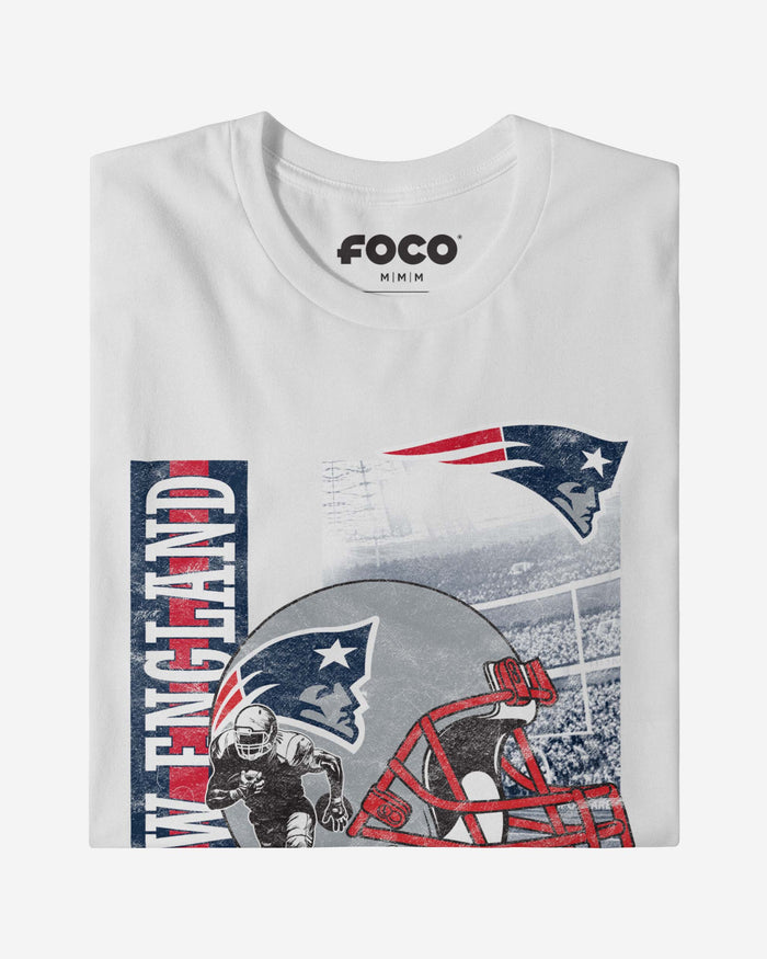 New England Patriots Helmet Dash T-Shirt FOCO - FOCO.com