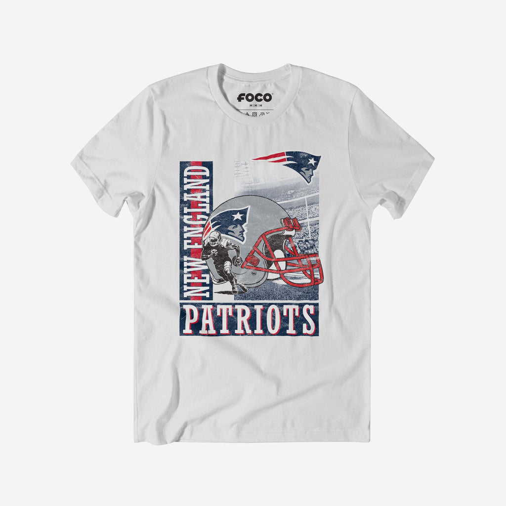 New England Patriots Helmet Dash T-Shirt FOCO S - FOCO.com