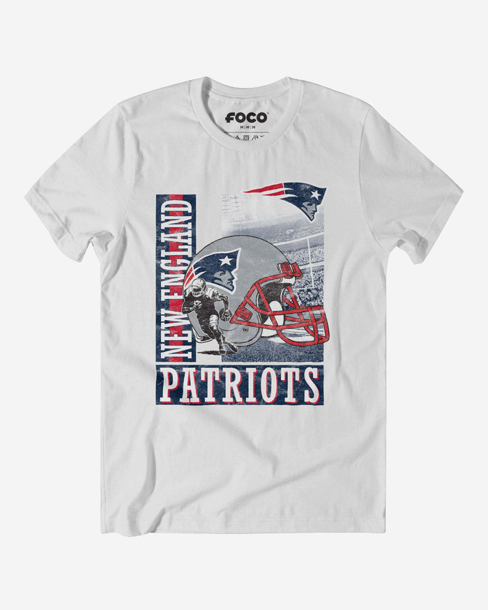 New England Patriots Helmet Dash T-Shirt FOCO S - FOCO.com