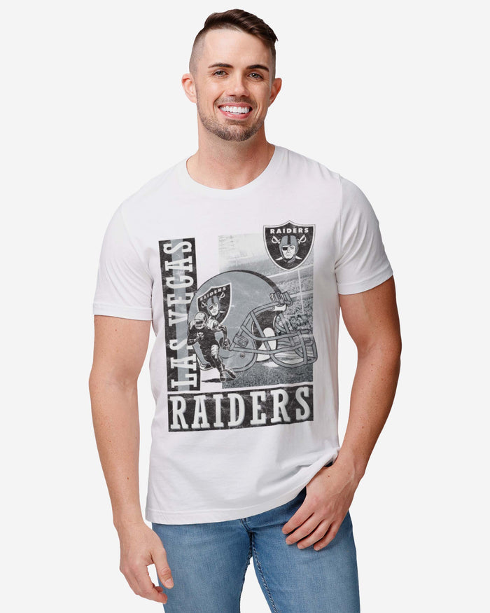 Las Vegas Raiders Helmet Dash T-Shirt FOCO - FOCO.com