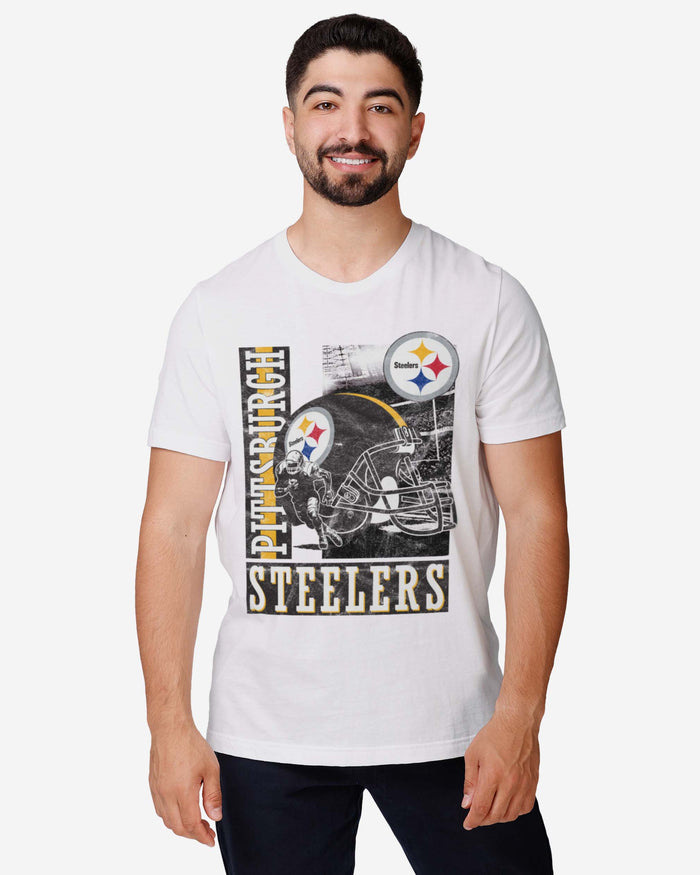 Pittsburgh Steelers Helmet Dash T-Shirt FOCO - FOCO.com