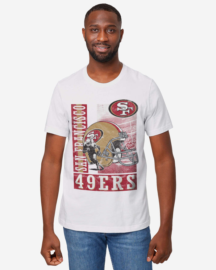 San Francisco 49ers Helmet Dash T-Shirt FOCO - FOCO.com